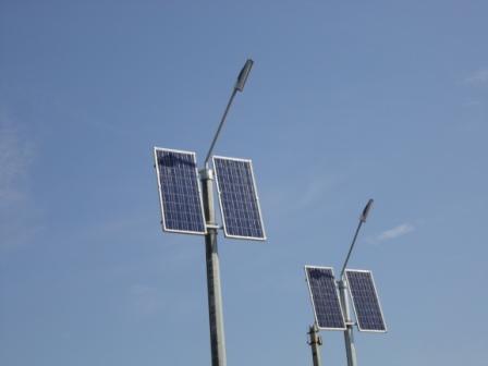 Зимняя ориентация расположения солнечных батарей на автономных светодиодных фонарях